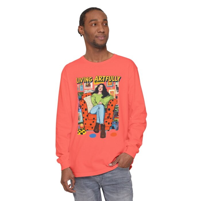 Living Artfully Unisex Garment-dyed Long Sleeve T-Shirt - Image 27