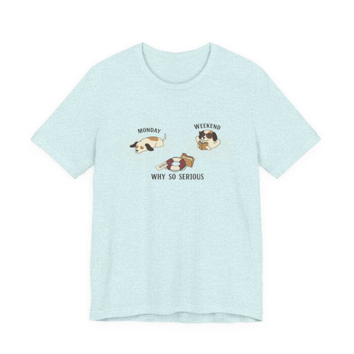 Playful Cat Humor Tee: Why So Serious?, Cute Pet Lover Gift, Cat Lover Shirt, Funny Animal Tee, Unisex T-shirt for Pet Owners - Image 7