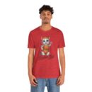 Retro Cat Unisex Tee, Fun Cat Shirt, Summer Vibes T-Shirt, Gift for Cat Lovers, Cute Animal Apparel