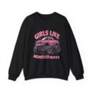 Girls like monster trucks Unisex Heavy Blend™ Crewneck Sweatshirt