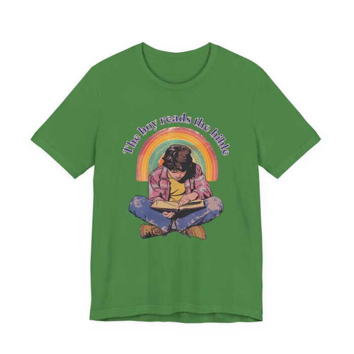 The boy reads the bible Unisex Tee - Image 19