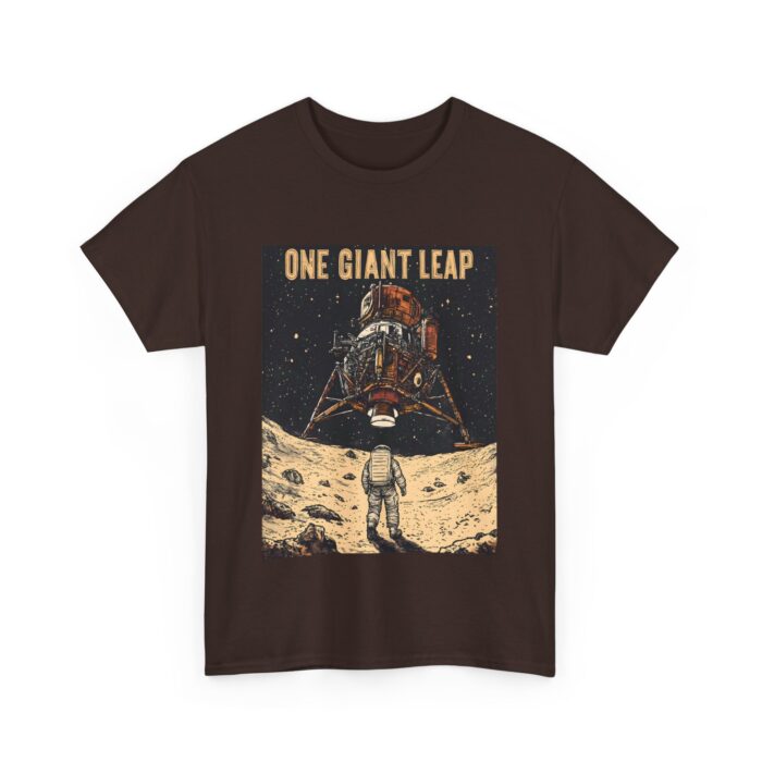 Moon Landing Adventure Tee - Unisex Heavy Cotton T-Shirt, Space Exploration Gift, Astronomy Shirt, Vintage Style Tee, One Giant Leap Design - Image 11