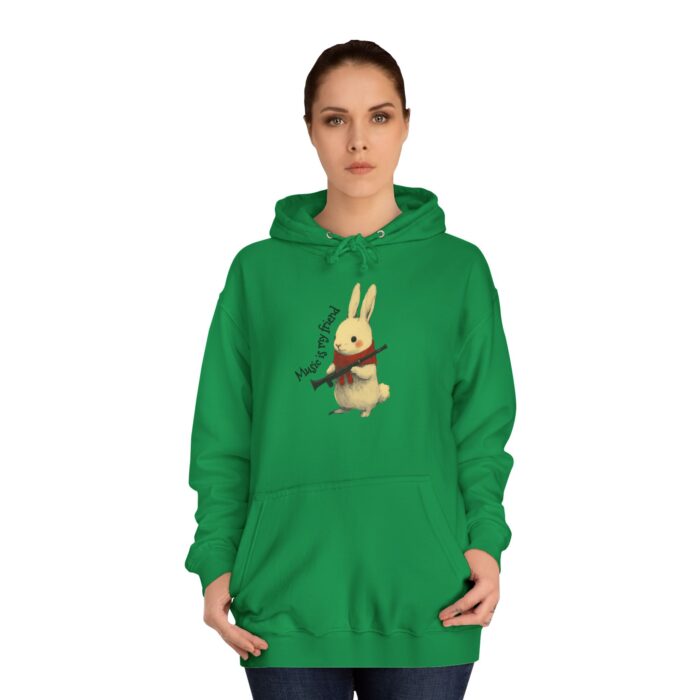 Music is my friend Unisex College Hoodie - Image 44
