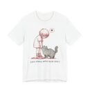 Cute Cat Lover Tee, Animal Graphic Shirt, Gift for Cat Mom, Funny Pet Lover Apparel, Love Knows When You're Quiet T-Shirt