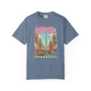 Seoul Inspired Unisex Garment-Dyed T-Shirt - Trendy Streetwear with Cityscape Design