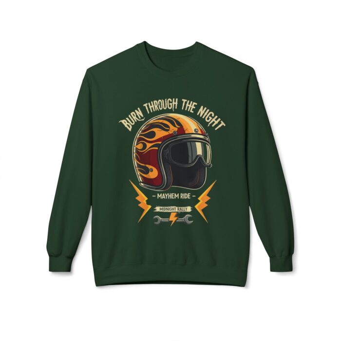 Burn through the night Unisex Midweight Softstyle Fleece Crewneck Sweatshirt - Image 25