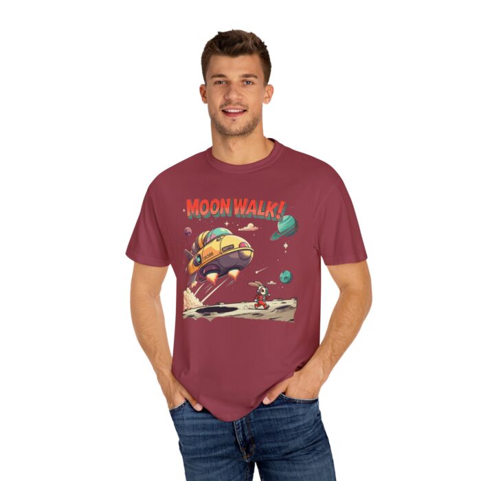 Playful Space-Themed Unisex T-Shirt, Moon Walk Graphic Tee, Astronaut Shirt, Gift for Kids, Sci-Fi Apparel - Image 20
