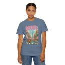 Seoul Inspired Unisex Garment-Dyed T-Shirt - Trendy Streetwear with Cityscape Design