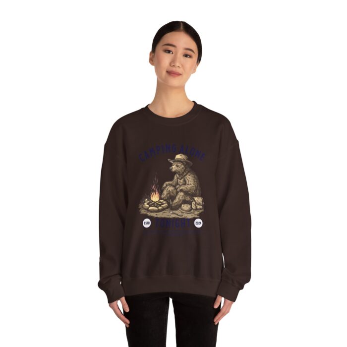 Camping alone Unisex Heavy Blend™ Crewneck Sweatshirt - Image 36