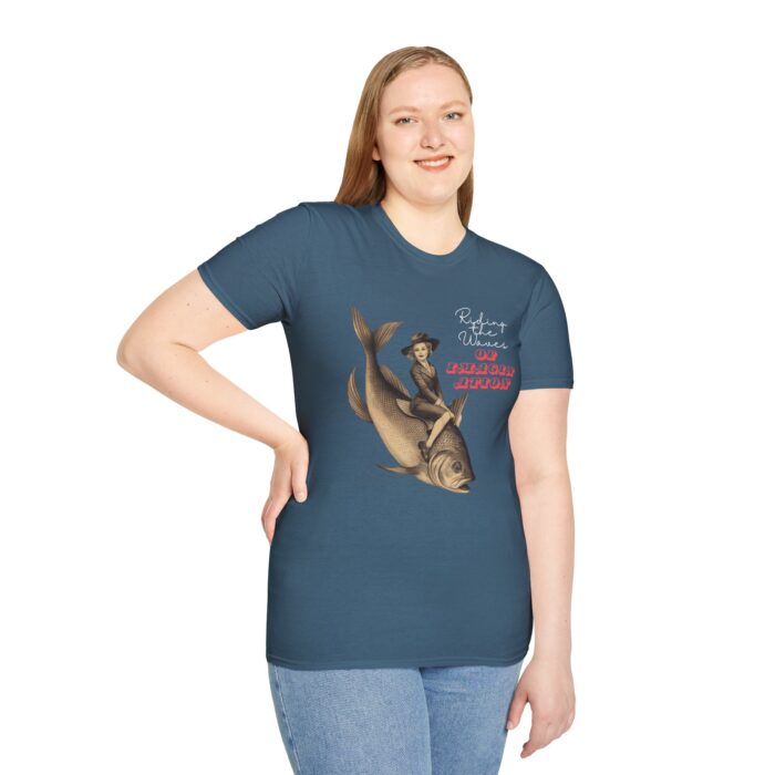 Whimsical Fishing Adventure T-Shirt | Fun Graphic Tee for Outdoorsy Types, Gift for Fishermen, Unisex T-Shirt, Casual Wear, Vintage Style - Image 5