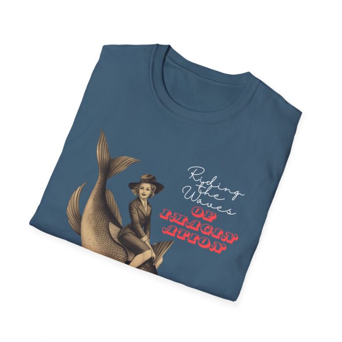 Whimsical Fishing Adventure T-Shirt | Fun Graphic Tee for Outdoorsy Types, Gift for Fishermen, Unisex T-Shirt, Casual Wear, Vintage Style - Image 4