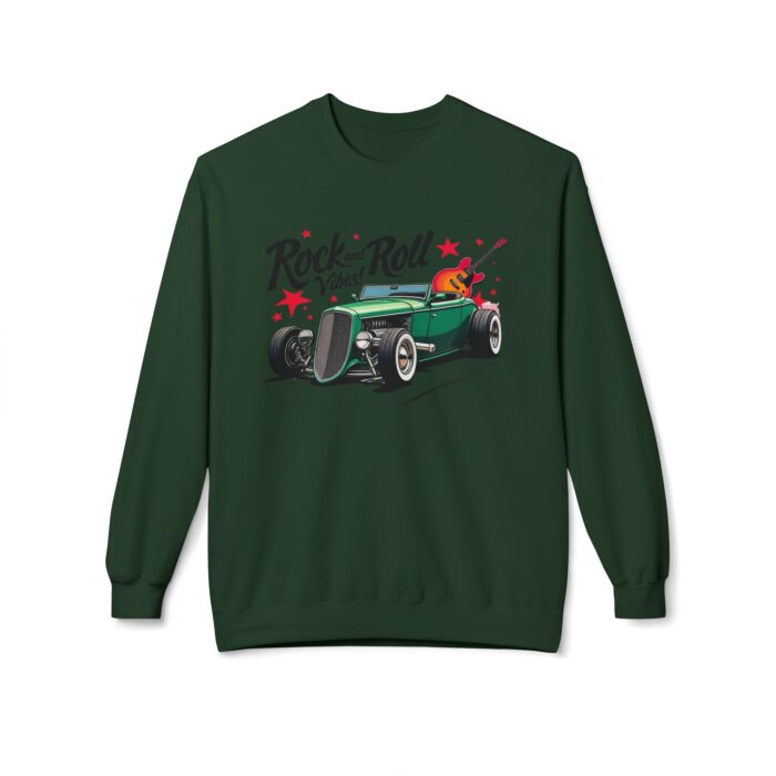 Rock & Roll Vibes Unisex Midweight Softstyle Fleece Crewneck Sweatshirt - Image 45