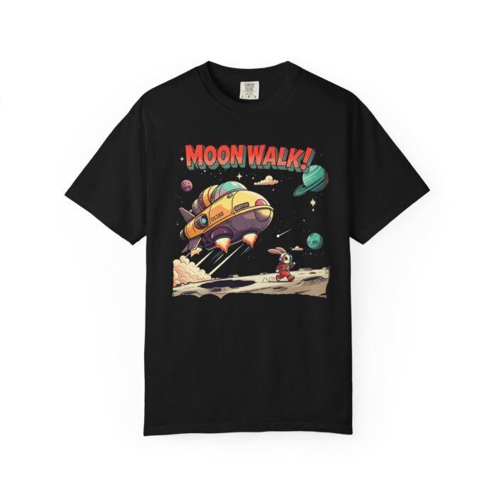 Playful Space-Themed Unisex T-Shirt, Moon Walk Graphic Tee, Astronaut Shirt, Gift for Kids, Sci-Fi Apparel - Image 13