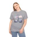 Paris Eiffel Tower Unisex Heavy Cotton Tee, Travel Shirt, Gift for Travelers, Vacation Shirt, Paris Lover Apparel