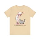 Cute Cat Lover Tee, Animal Graphic Shirt, Gift for Cat Mom, Funny Pet Lover Apparel, Love Knows When You're Quiet T-Shirt