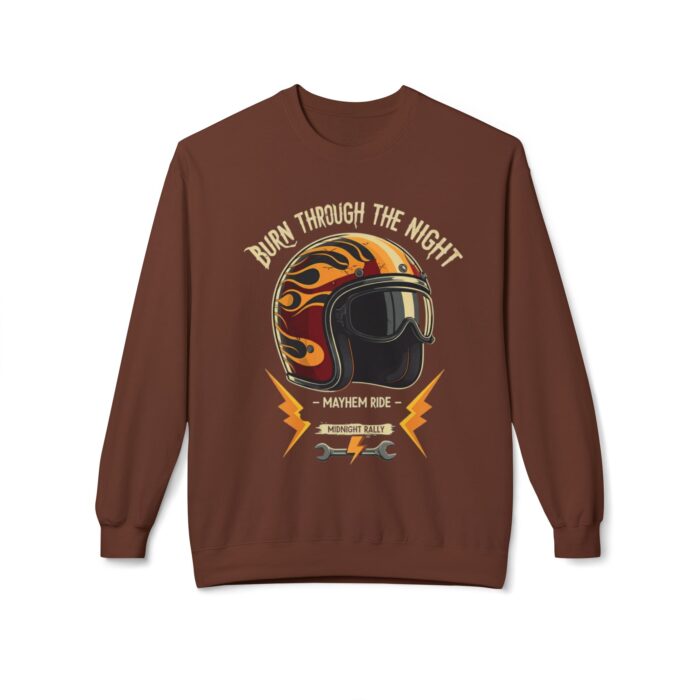 Burn through the night Unisex Midweight Softstyle Fleece Crewneck Sweatshirt - Image 9