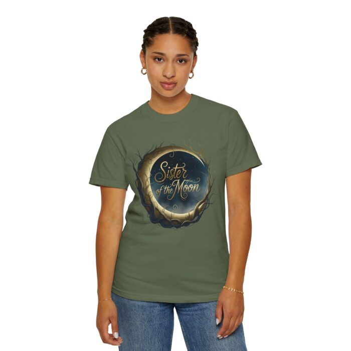 Moon Sister T-Shirt | Unisex Garment-Dyed Tee, Gift for Moon Lovers, Celestial Apparel, Astrology Shirt, Boho Fashion - Image 10