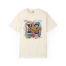 Unisex Garment-Dyed T-Shirt - Colorful 'King' Graphic Tee for Trendsetters
