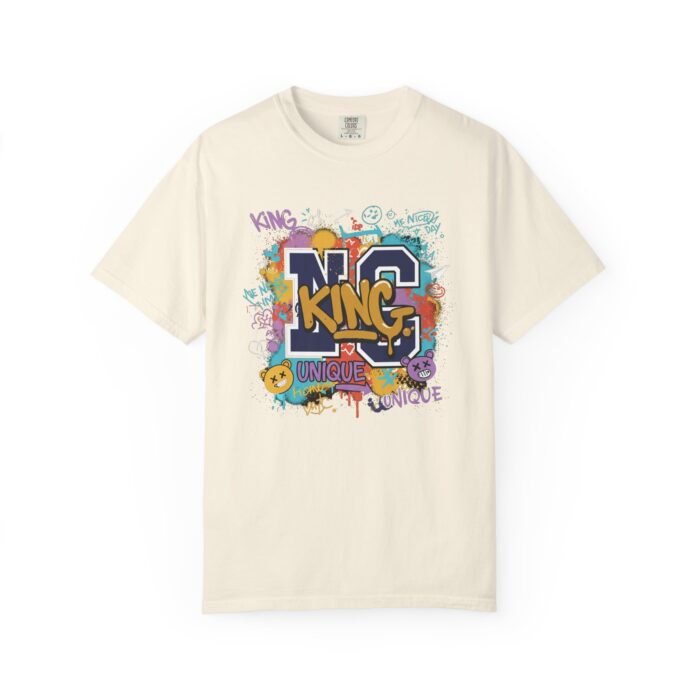 Unisex Garment-Dyed T-Shirt - Colorful 'King' Graphic Tee for Trendsetters - Image 21