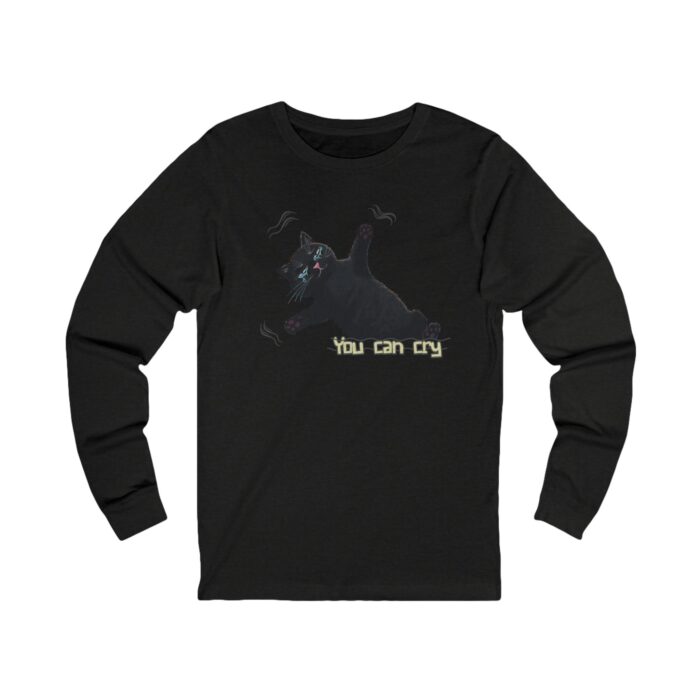 You can cry Unisex Jersey Long Sleeve Tee - Image 19