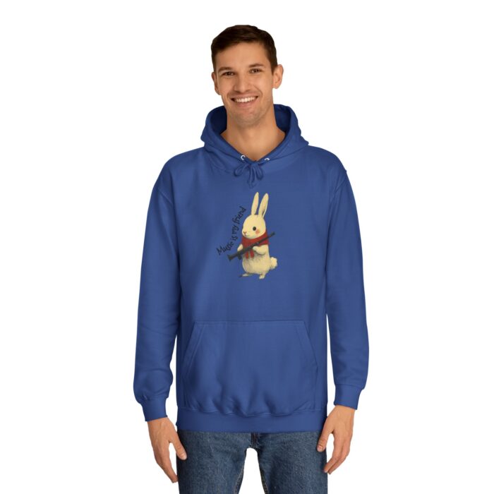 Music is my friend Unisex College Hoodie - Image 55