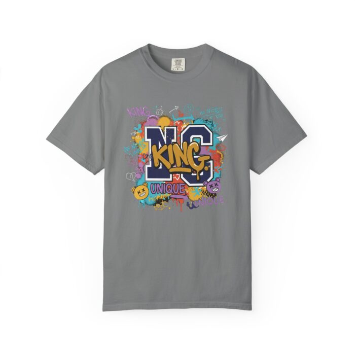 Unisex Garment-Dyed T-Shirt - Colorful 'King' Graphic Tee for Trendsetters - Image 37