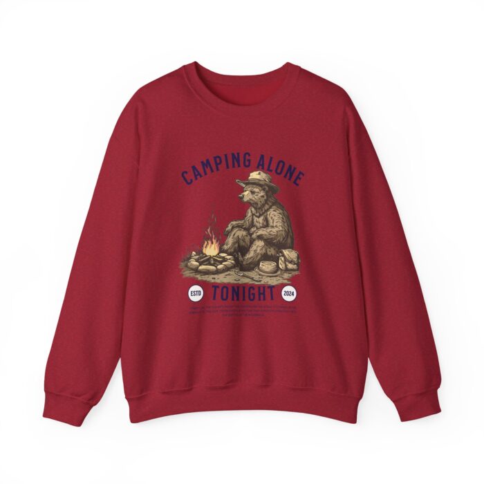 Camping alone Unisex Heavy Blend™ Crewneck Sweatshirt - Image 53