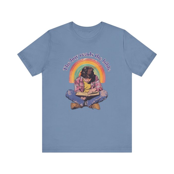 The boy reads the bible Unisex Tee - Image 21