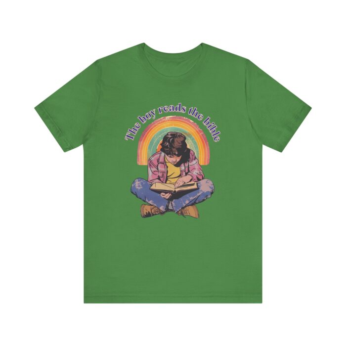 The boy reads the bible Unisex Tee - Image 17