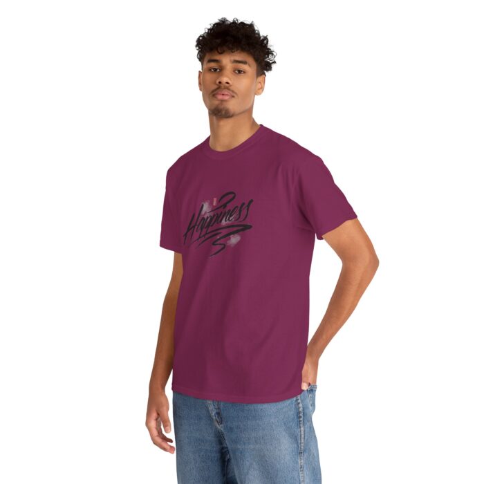 Happiness Unisex Heavy Cotton Tee - Comfortable Daily Wear - Image 44