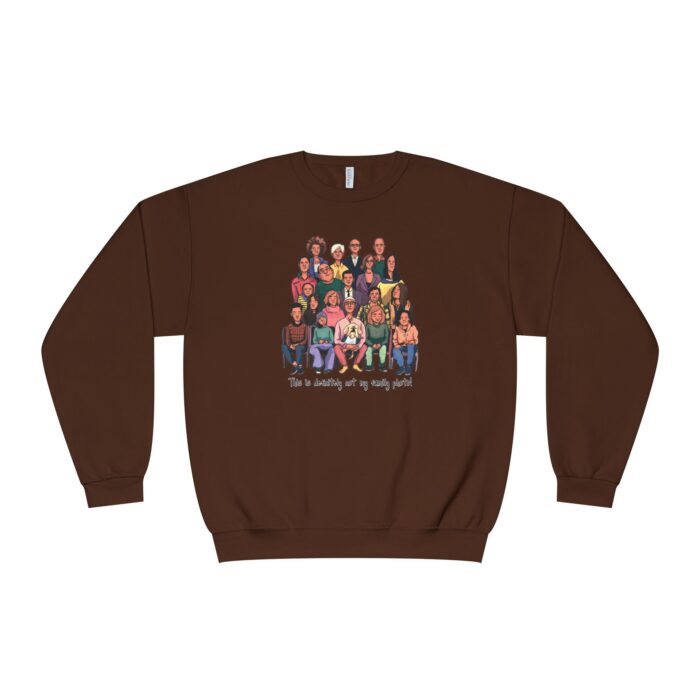 Definitely not my family photo Unisex NuBlend® Crewneck Sweatshirt - Image 7