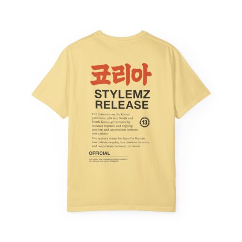 Unisex Garment-Dyed T-shirt - Korean Style Release Tee
