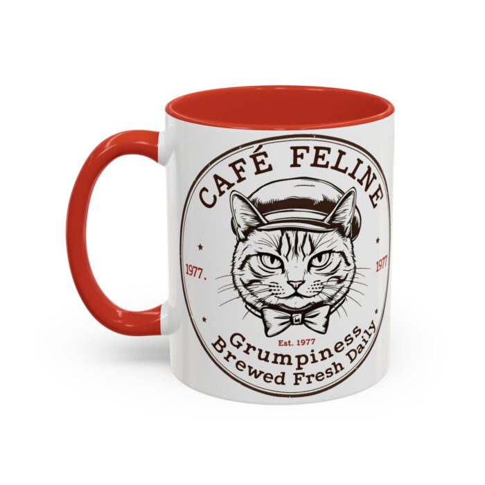 Grumpy Cat Accent Coffee Mug | Cat Lover Gift, Unique Coffee Cup, Pet-Themed Kitchenware, Café Decor, Funny Cat Mug - Image 23