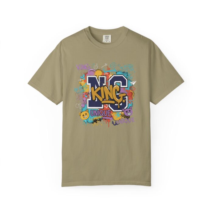 Unisex Garment-Dyed T-Shirt - Colorful 'King' Graphic Tee for Trendsetters - Image 25