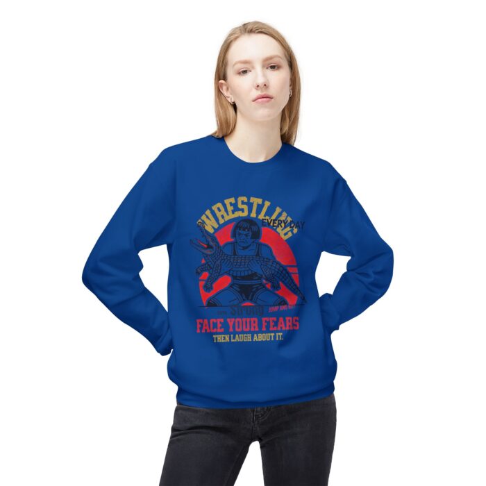 Face your fears Unisex Midweight Softstyle Fleece Crewneck Sweatshirt - Image 23