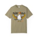 Surf Dogs Graphic T-Shirt for Animal Lovers - Unisex Garment-Dyed Tee