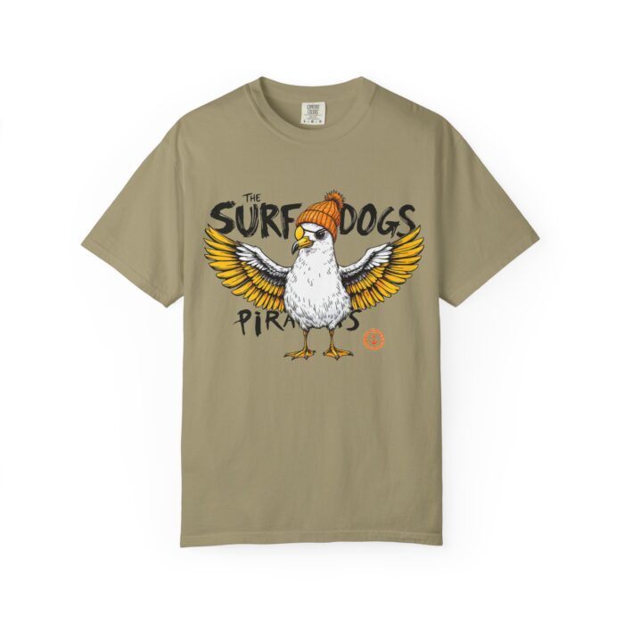 Surf Dogs Graphic T-Shirt for Animal Lovers - Unisex Garment-Dyed Tee - Image 7