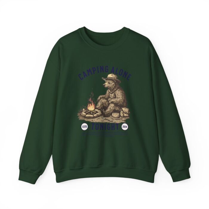 Camping alone Unisex Heavy Blend™ Crewneck Sweatshirt - Image 37