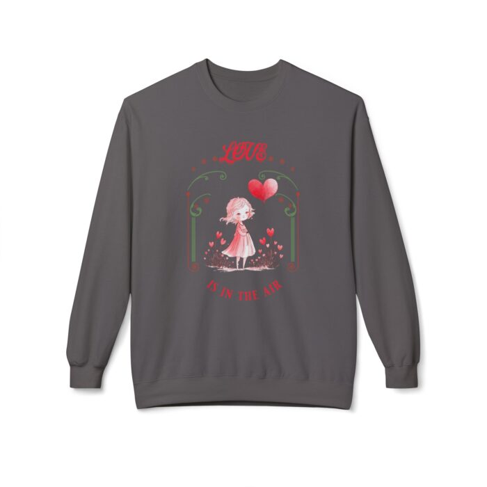 Love is in the air Unisex Midweight Softstyle Fleece Crewneck Sweatshirt - Image 45