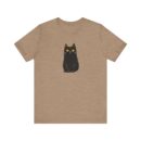 Cute Black Cat Unisex Tee, Cat Lover Shirt, Pet Lover Gift, Halloween Clothing, Everyday Comfort Tee