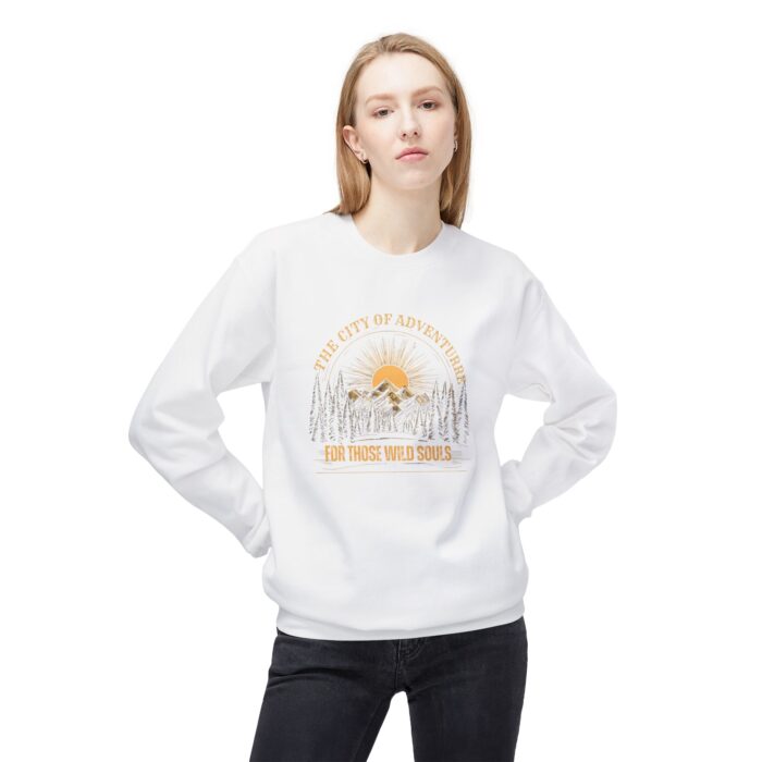 The city of adventure Unisex Midweight Softstyle Fleece Crewneck Sweatshirt - Image 27