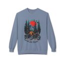 Ride the wild roads Unisex Midweight Softstyle Fleece Crewneck Sweatshirt