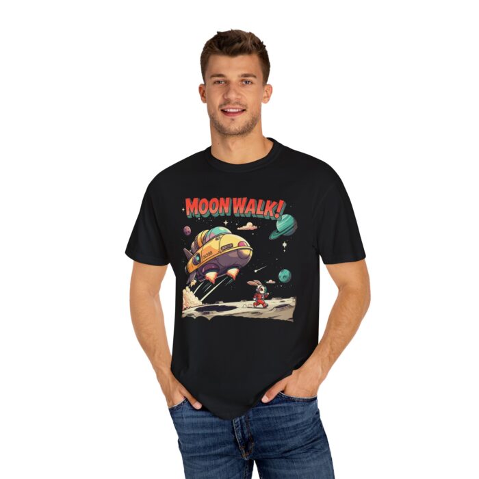 Playful Space-Themed Unisex T-Shirt, Moon Walk Graphic Tee, Astronaut Shirt, Gift for Kids, Sci-Fi Apparel - Image 16