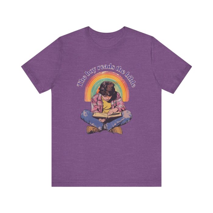 The boy reads the bible Unisex Tee - Image 29