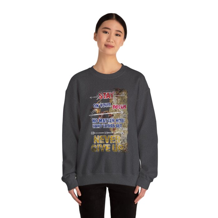 Never give up Unisex Heavy Blend™ Crewneck Sweatshirt - Image 19