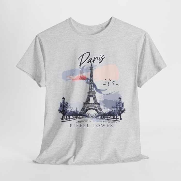 Paris Eiffel Tower Unisex Heavy Cotton Tee, Travel Shirt, Gift for Travelers, Vacation Shirt, Paris Lover Apparel - Image 17