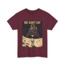 Moon Landing Adventure Tee - Unisex Heavy Cotton T-Shirt, Space Exploration Gift, Astronomy Shirt, Vintage Style Tee, One Giant Leap Design