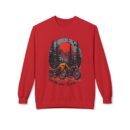 Ride the wild roads Unisex Midweight Softstyle Fleece Crewneck Sweatshirt