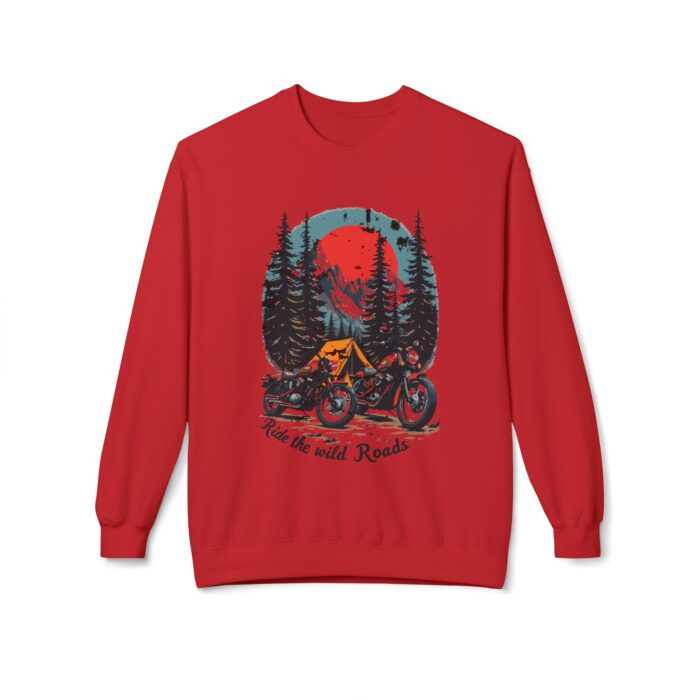 Ride the wild roads Unisex Midweight Softstyle Fleece Crewneck Sweatshirt - Image 53