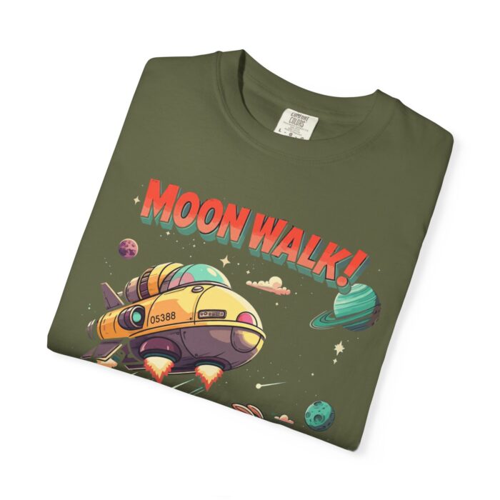 Playful Space-Themed Unisex T-Shirt, Moon Walk Graphic Tee, Astronaut Shirt, Gift for Kids, Sci-Fi Apparel - Image 7